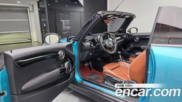 MINI COOPER S CONVERTIBLE 2016 — 80 223 км, бирюзовый, Корея — под ключ — фото 10