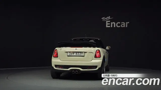 MINI COOPER S CONVERTIBLE 2014 — 126 408 км, белый-перламутр, Корея — под ключ — фото 4
