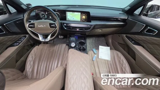 KIA K8 HYBRID 2023 — 103 482 км, тёмно-зелёный, Корея — под ключ — фото 7