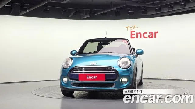 MINI COOPER CONVERTIBLE 2017 — 128 365 км, голубой, Корея — под ключ — фото 3