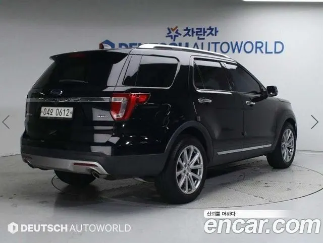 FORD EXPLORER 2016 — 161 316 км, чёрный, Корея — под ключ — фото 2