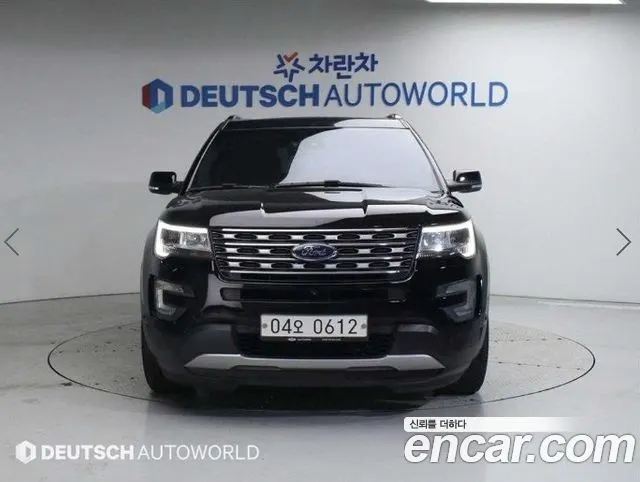 FORD EXPLORER 2016 — 161 316 км, чёрный, Корея — под ключ — фото 3