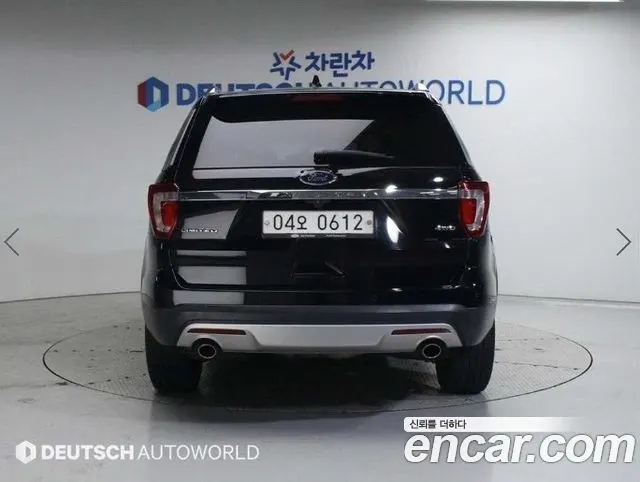 FORD EXPLORER 2016 — 161 316 км, чёрный, Корея — под ключ — фото 4