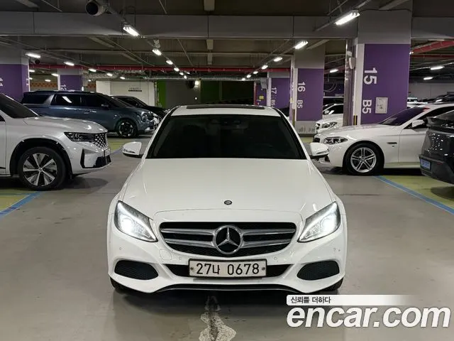 MERCEDES-BENZ C-CLASS W205 2016 — 255 901 км, белый, Корея — под ключ — фото 12