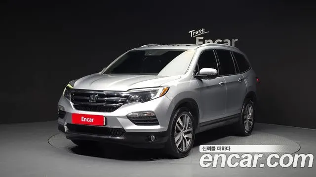 HONDA PILOT 2017 — 158 929 км, серебристо-серый, Корея — под ключ — фото 1