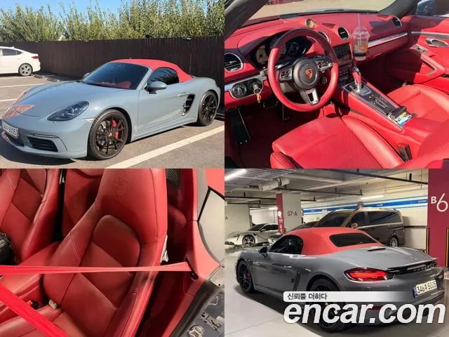 PORSCHE 718 BOXSTER 2018 — 39 504 км, светло-серебристый, Корея — под ключ — фото 1