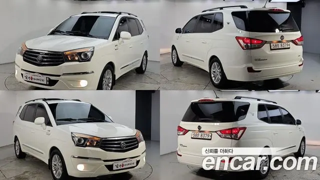 KGM KORANDO TURISMO 2014 — 166 000 км, белый, Корея — под ключ — фото 1