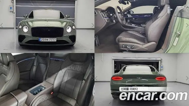 BENTLEY CONTINENTAL 2019 — 59 656 км, тёмно-зелёный, Корея — под ключ — фото 12
