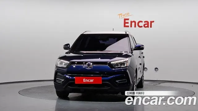 KGM TIVOLI ARMOUR 2018 — 43 656 км, синий, Корея — под ключ — фото 3