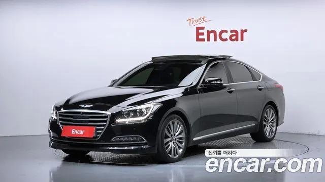HYUNDAI GENESIS DH 2015 — 180 667 км, чёрный, Корея — под ключ — фото 1