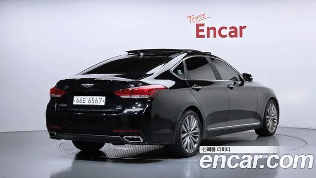 HYUNDAI GENESIS DH 2015 — 180 667 км, чёрный, Корея — под ключ — фото 2
