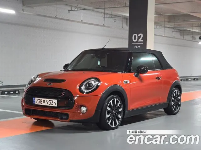 MINI COOPER S CONVERTIBLE 2019 — 59 000 км, оранжевый, Корея — под ключ — фото 11