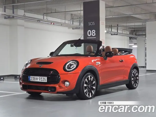 MINI COOPER S CONVERTIBLE 2019 — 59 000 км, оранжевый, Корея — под ключ — фото 3