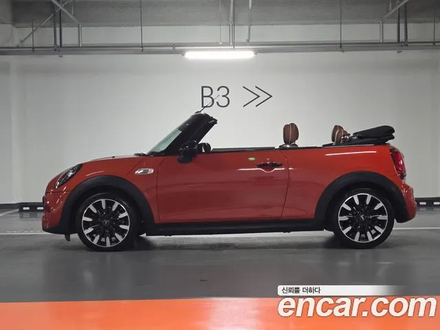 MINI COOPER S CONVERTIBLE 2019 — 59 000 км, оранжевый, Корея — под ключ — фото 4