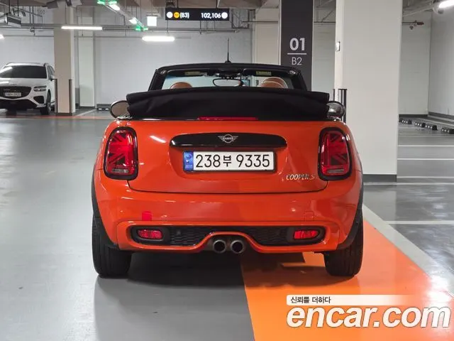 MINI COOPER S CONVERTIBLE 2019 — 59 000 км, оранжевый, Корея — под ключ — фото 6