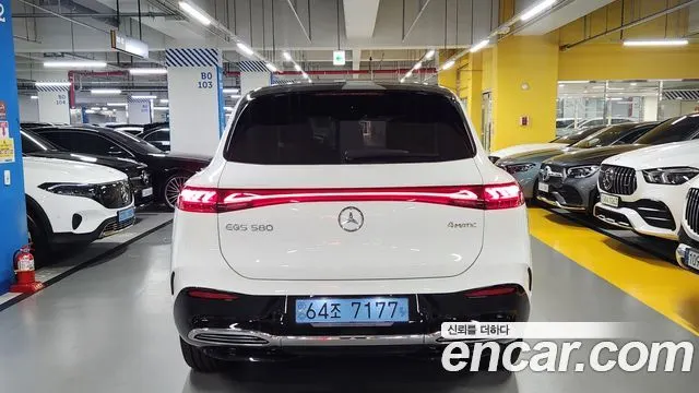 MERCEDES-BENZ EQS SUV X296 2023 — 9 646 км, чёрный, Корея — под ключ — фото 3