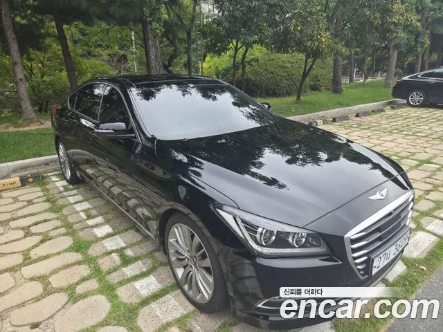 HYUNDAI GENESIS DH 2015 — 179 800 км, чёрный, Корея — под ключ — фото 1