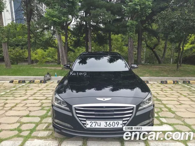 HYUNDAI GENESIS DH 2015 — 179 800 км, чёрный, Корея — под ключ — фото 2