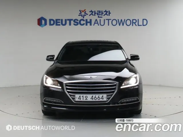 HYUNDAI GENESIS DH 2015 — 87 611 км, чёрный, Корея — под ключ — фото 1