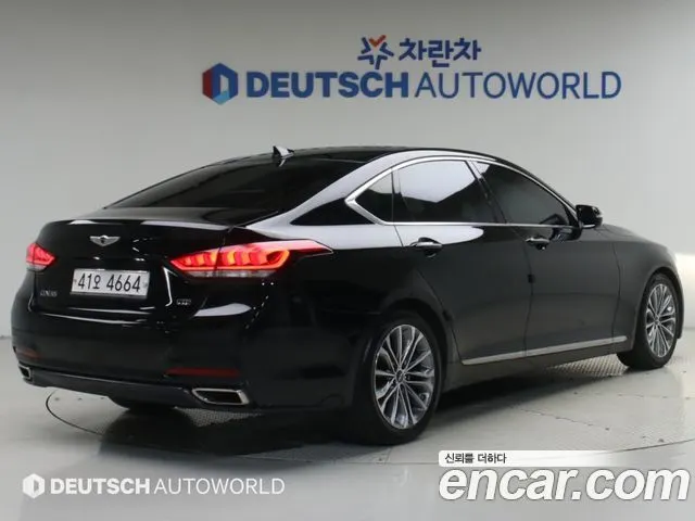 HYUNDAI GENESIS DH 2015 — 87 611 км, чёрный, Корея — под ключ — фото 2