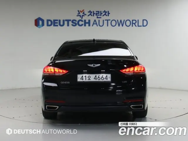 HYUNDAI GENESIS DH 2015 — 87 611 км, чёрный, Корея — под ключ — фото 3