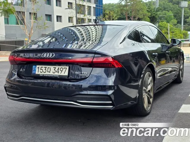AUDI A7 2021 — 92 388 км, синий, Корея — под ключ — фото 5