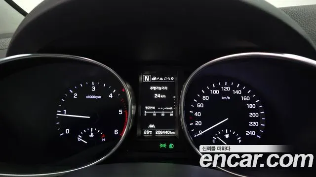HYUNDAI MAXCRUZ 2016 — 208 440 км, серебристый, Корея — под ключ — фото 8
