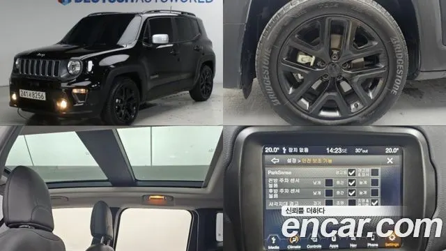 JEEP RENEGADE 2022 — 33 300 км, чёрный, Корея — под ключ — фото 1