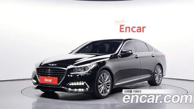 HYUNDAI GENESIS DH 2016 — 187 341 км, чёрный, Корея — под ключ — фото 1