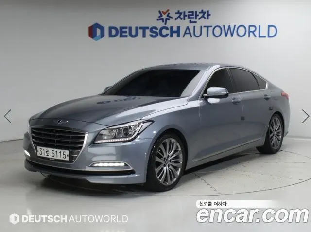 HYUNDAI GENESIS DH 2015 — 169 202 км, серебристый, Корея — под ключ — фото 1