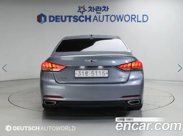 HYUNDAI GENESIS DH 2015 — 169 202 км, серебристый, Корея — под ключ — фото 4