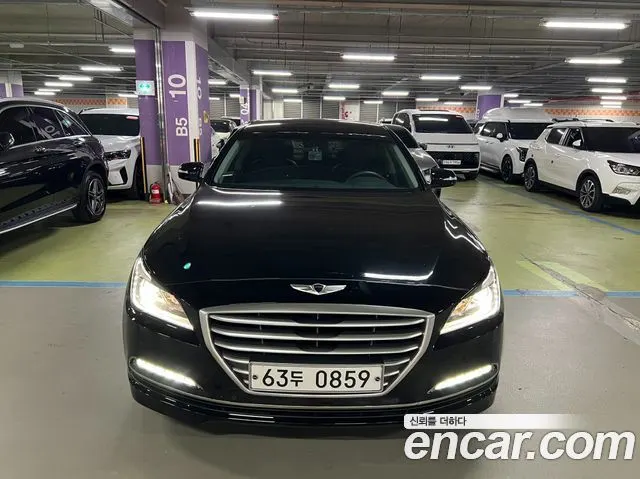 HYUNDAI GENESIS DH 2016 — 38 427 км, чёрный, Корея — под ключ — фото 1