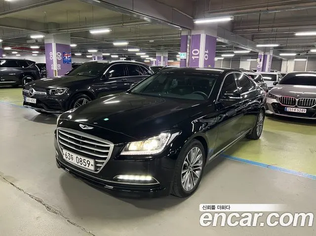 HYUNDAI GENESIS DH 2016 — 38 427 км, чёрный, Корея — под ключ — фото 2