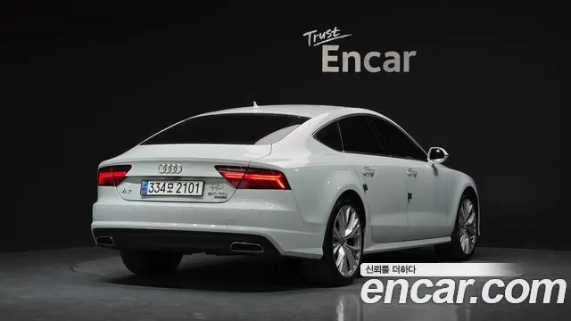 AUDI A7 2016 — 171 779 км, белый, Корея — под ключ — фото 2