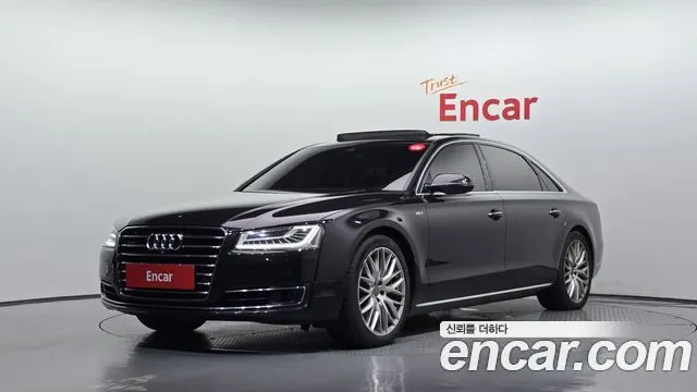 AUDI A8 2015 — 317 479 км, чёрный, Корея — под ключ — фото 1