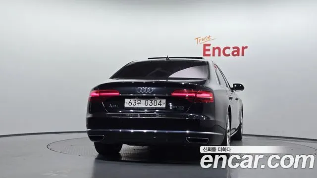 AUDI A8 2015 — 317 479 км, чёрный, Корея — под ключ — фото 4