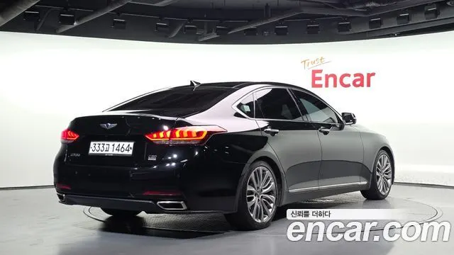 HYUNDAI GENESIS DH 2016 — 218 450 км, чёрный, Корея — под ключ — фото 2