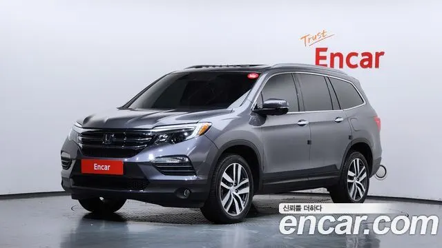 HONDA PILOT 2018 — 87 878 км, серый, Корея — под ключ — фото 1