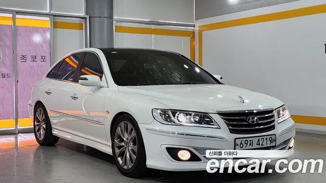 HYUNDAI GRANDEUR NEW LUXURY 2008 — 109 543 км, белый, Корея — под ключ — фото 3