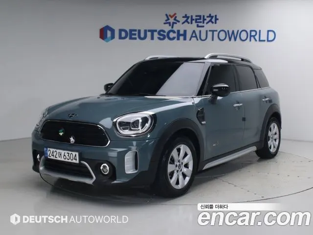 MINI COOPER D COUNTRYMAN 2022 — 52 421 км, бирюзовый, Корея — под ключ — фото 1