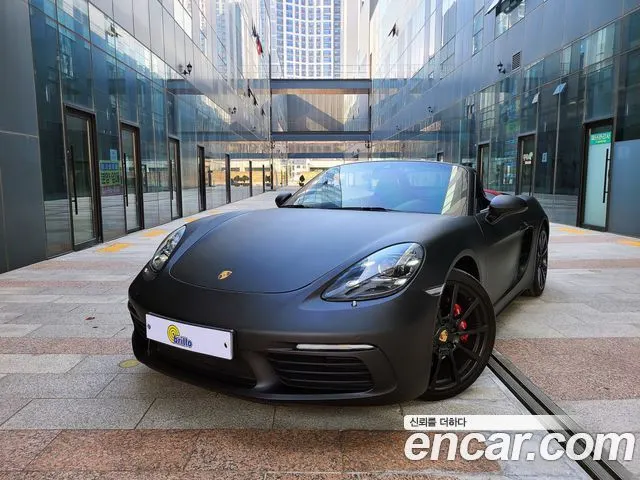 PORSCHE 718 BOXSTER 2018 — 80 449 км, серебристый, Корея — под ключ — фото 11