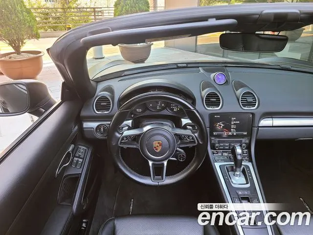 PORSCHE 718 BOXSTER 2018 — 80 449 км, серебристый, Корея — под ключ — фото 6
