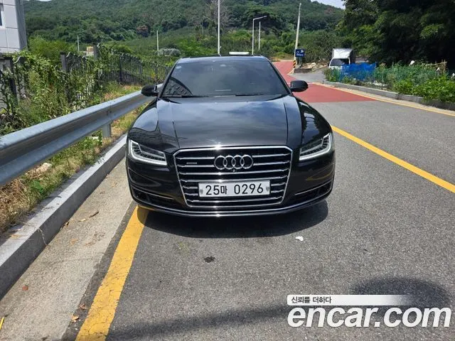 AUDI A8 2016 — 186 400 км, чёрный, Корея — под ключ — фото 1