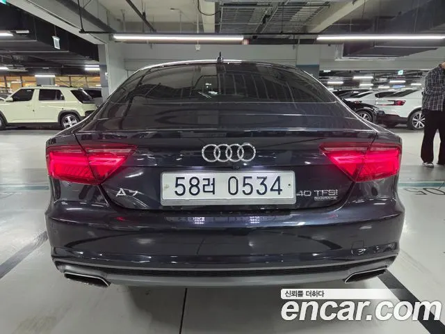 AUDI A7 2016 — 44 486 км, синий, Корея — под ключ — фото 2