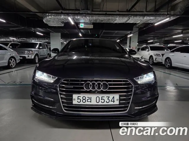 AUDI A7 2016 — 44 486 км, синий, Корея — под ключ — фото 12