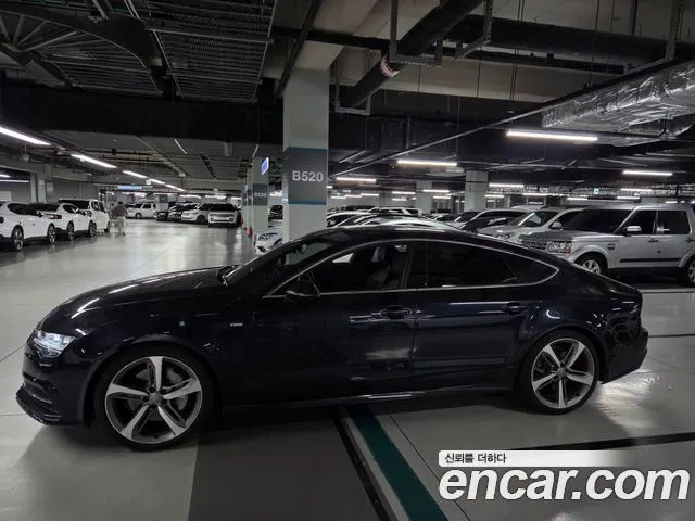AUDI A7 2016 — 44 486 км, синий, Корея — под ключ — фото 3