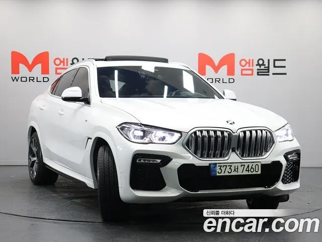 BMW X6 2021 — 44 243 км, белый, Корея — под ключ — фото 2