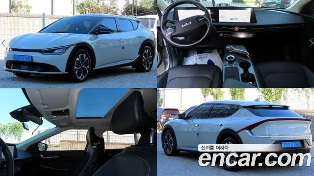KIA EV6 2022 — 103 221 км, белый-перламутр, Корея — под ключ — фото 5