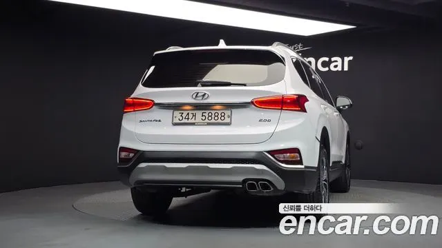 HYUNDAI SANTA FE 2019 — 113 572 км, белый, Корея — под ключ — фото 4