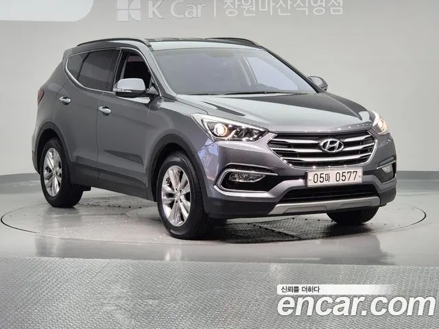 HYUNDAI SANTA FE 2016 — 68 345 км, серебристо-серый, Корея — под ключ — фото 3